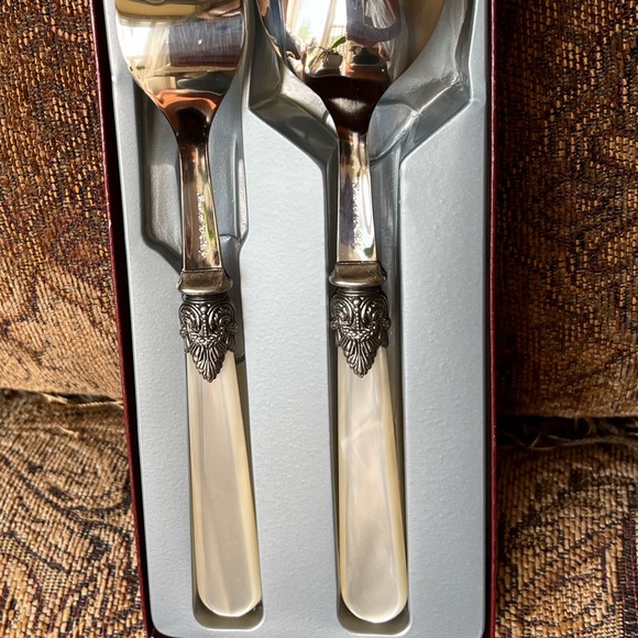 EME Italy Napoleon Table serving fork and serving spoon - Picture 5 of 15